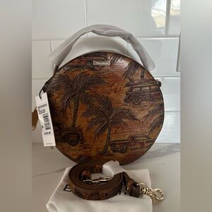 Brahmin Tan Round Palm Tree Accent